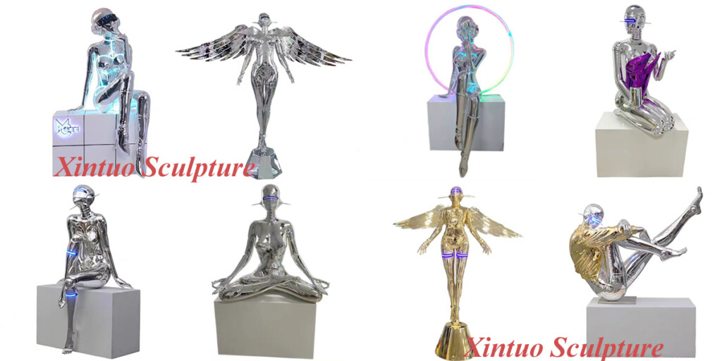 sexy robot statue