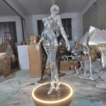 sexy robot statue