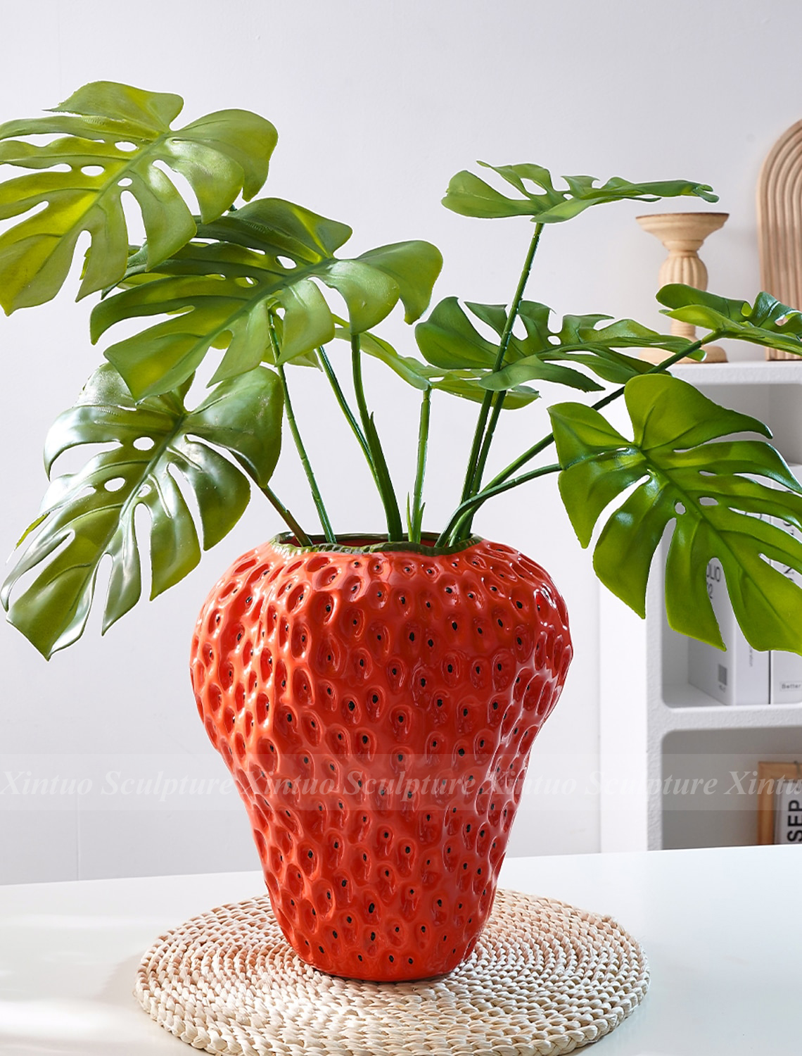 strawberry vase